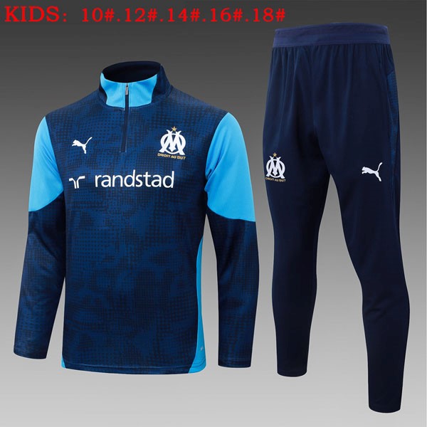 Ninos Sudadera De Training Marsella 2026/27 Azul 2